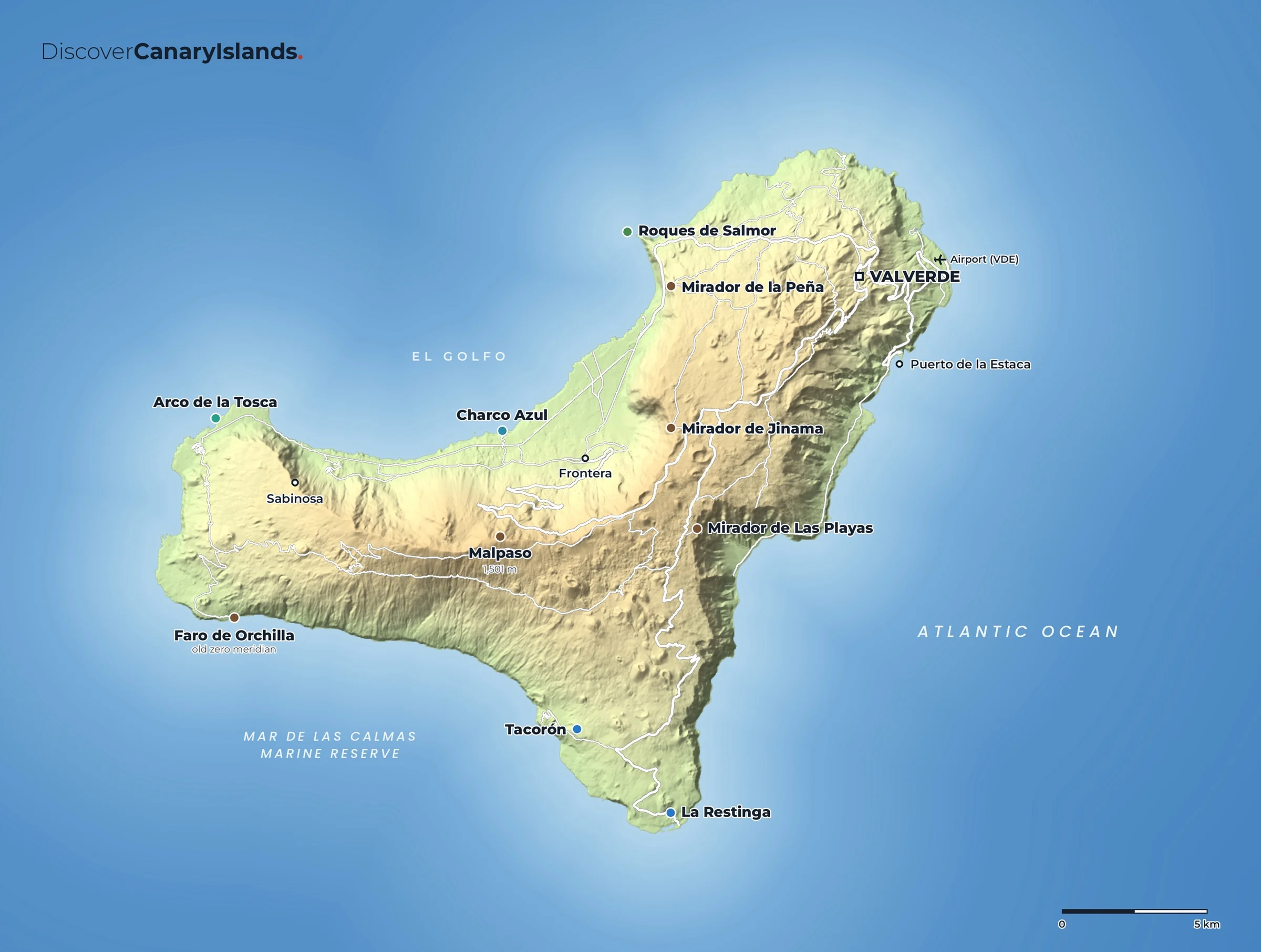 Map of El Hierro