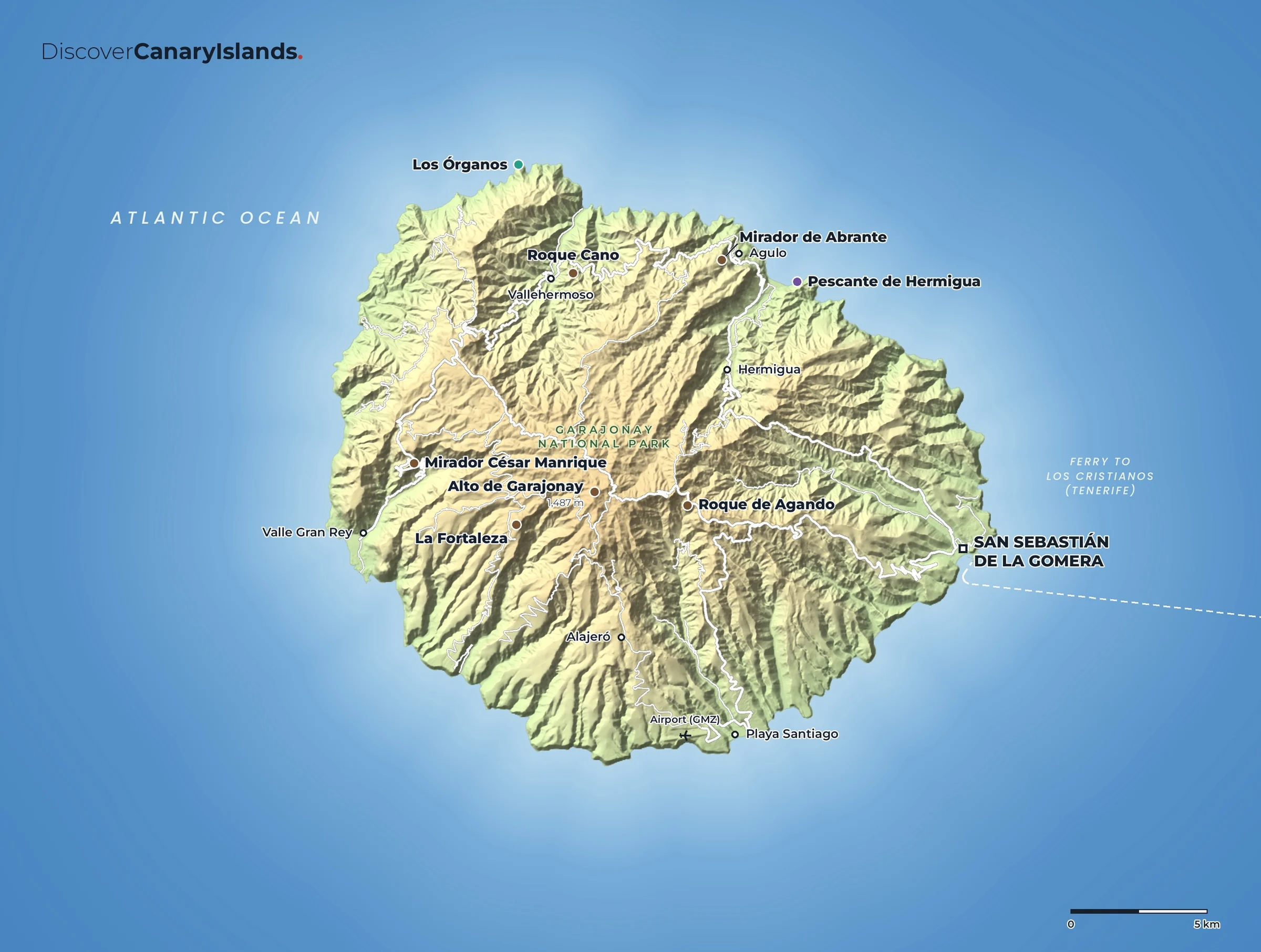 Map of La Gomera